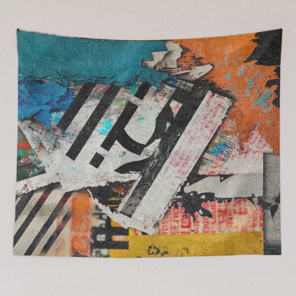 Item preview, Urban Industrial Back Street Aesthetic Collage Abstract Art designed and sold by DEC02.