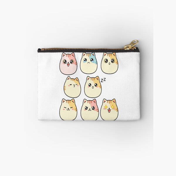 Item preview, Cat Emotions Sticker Pack Cute Kawaii Faces Set designed and sold by Neko-Doodle-co.