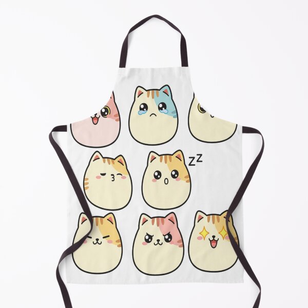 Item preview, Cat Emotions Sticker Pack Cute Kawaii Faces Set designed and sold by Neko-Doodle-co.