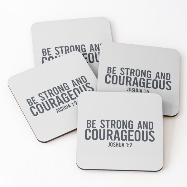 Item preview,  Be Strong and Courageous Joshua 1:9 Inspirational Christian Bible Verse Design designed and sold by Gahyl7.