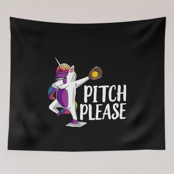 Item preview, Dabbing Unicorn Softball Girls Softball Dab Softball Gift Cute Softball Unicorn Pitch Softball White designed and sold by Rhynowear.