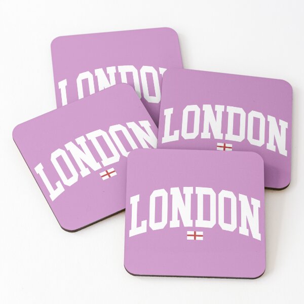 Item preview, London - Retro Style College Style Curved Text with Flag designed and sold by chosenhomes.