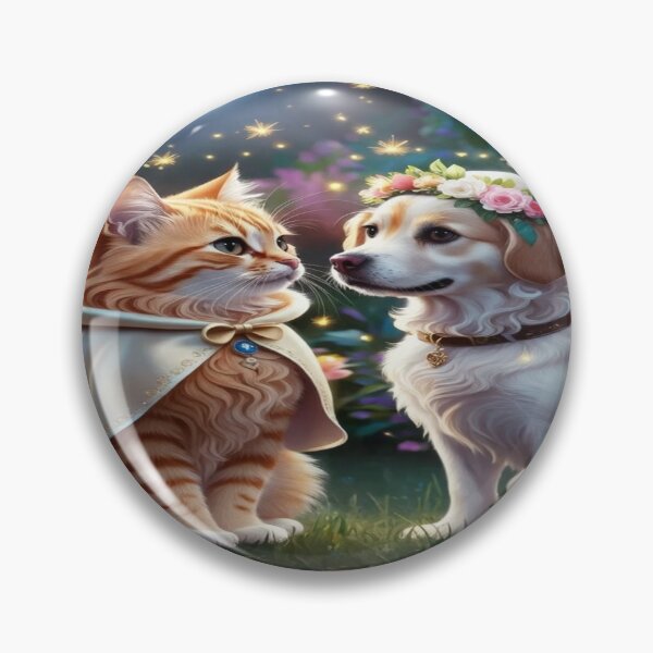 Item preview, Pair of pets under the full moon designed and sold by Pet designs.