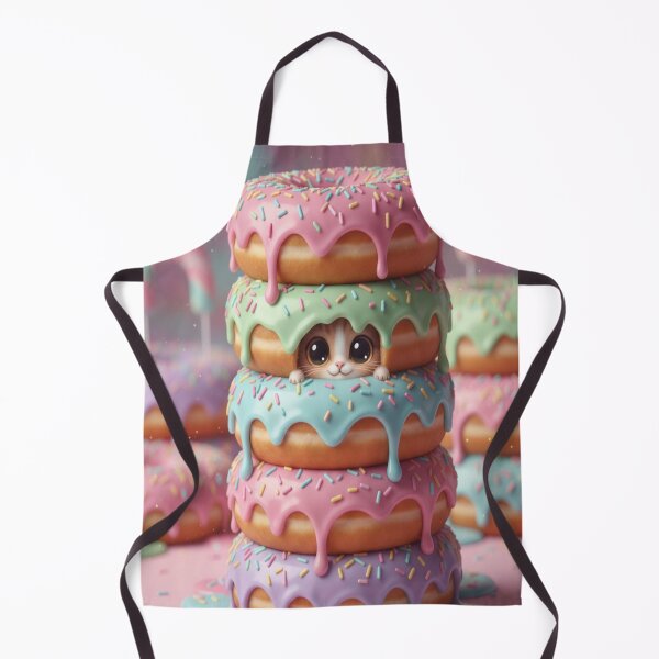 Item preview, Donut Worry Be Catty Sticker Funny Food Cat Design designed and sold by Neko-Doodle-co.