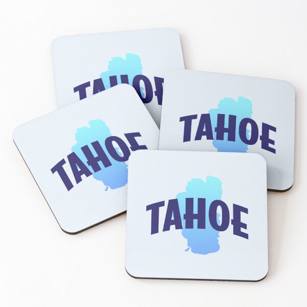 Item preview, Lake Tahoe - Retro Style Curved Text with Lake Shape designed and sold by chosenhomes.