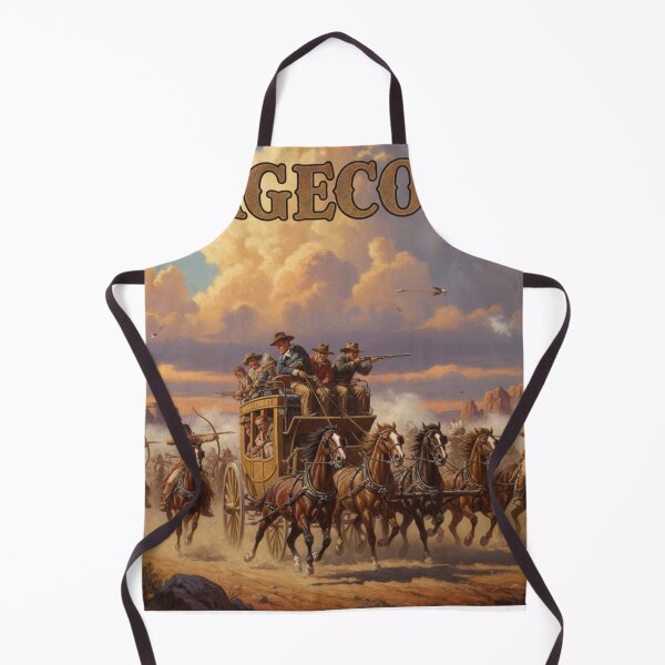 Item preview, Dust and Destiny – Reimagined Stagecoach Poster designed and sold by Art's Diner.