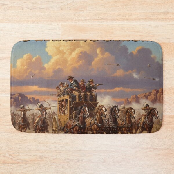 Item preview, Dust and Destiny – Reimagined Stagecoach Poster designed and sold by Art's Diner.