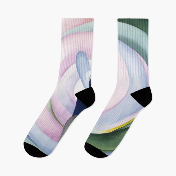 Item preview, Grey Blue And Black, Pink Circle By Georgia O'keeffe designed and sold by andrescastillRO.