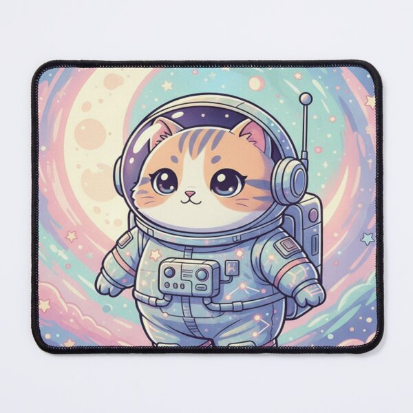 Item preview, Cosmic Galaxy Cat Sticker Pastel Foil Aesthetic Kitty designed and sold by Neko-Doodle-co.