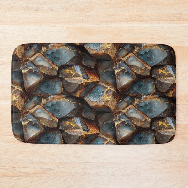 Item preview, agate with rustic oxidized copper rock matrix designed and sold by EarthenEmbers.