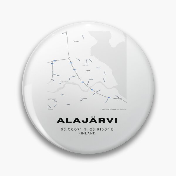 Item preview, Alajärvi Finland Map – Minimalist City Art Print designed and sold by RM-Journey.