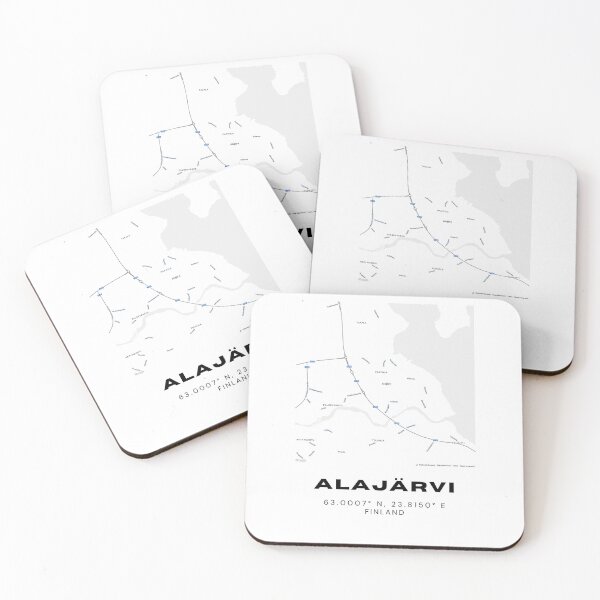 Item preview, Alajärvi Finland Map – Minimalist City Art Print designed and sold by RM-Journey.