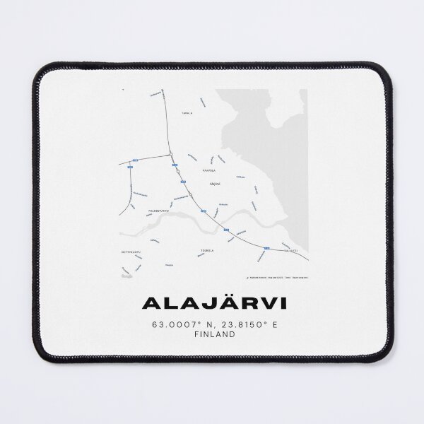 Item preview, Alajärvi Finland Map – Minimalist City Art Print designed and sold by RM-Journey.