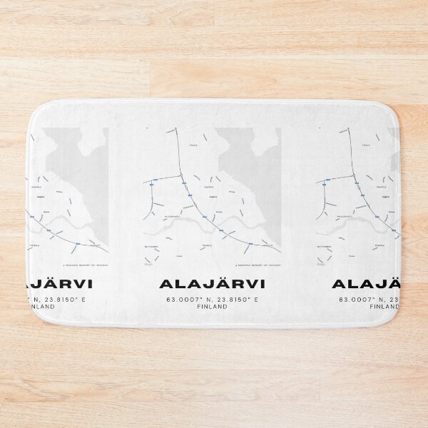 Item preview, Alajärvi Finland Map – Minimalist City Art Print designed and sold by RM-Journey.