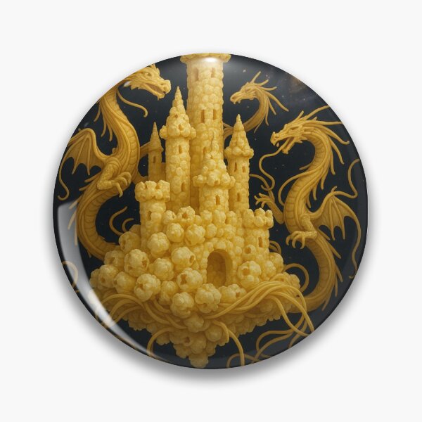 Item preview, Popcorn Castle Spaghetti Dragon Galaxy Birthday Party Hat Happy Balloons designed and sold by CheeseBlueprint.
