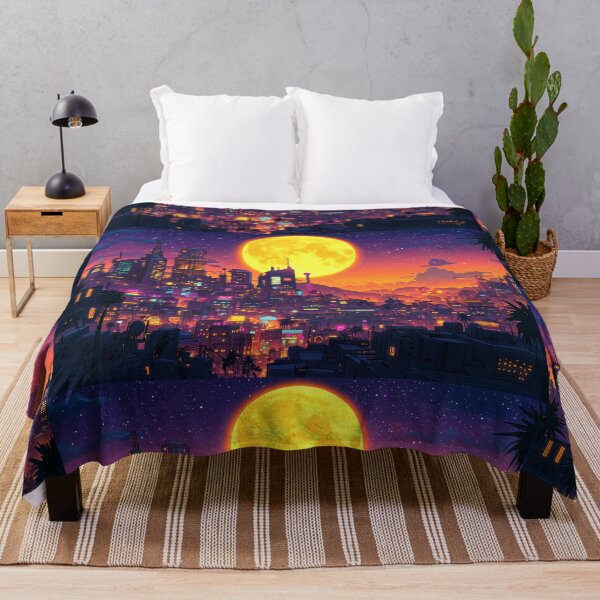 Item preview, Electric Moon Over Neon Streets designed and sold by ZGigerBarker.