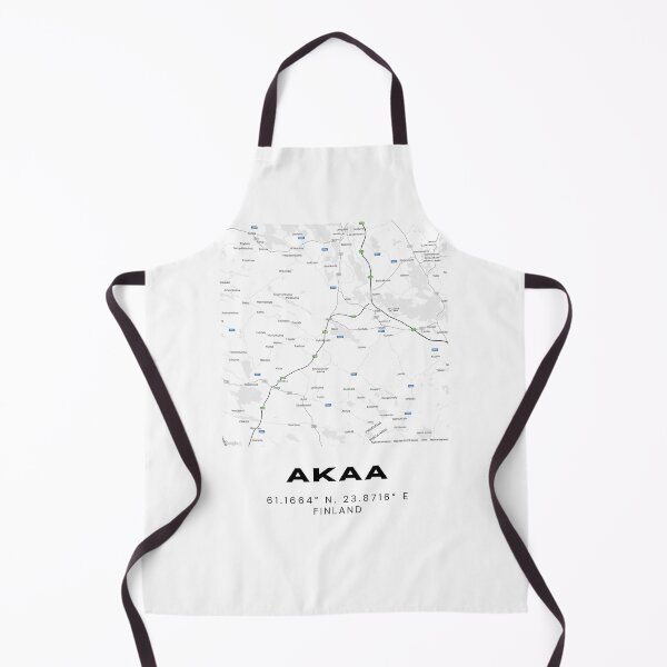 Item preview, Akaa Finland Map Design – Minimalist Travel Artwork designed and sold by RM-Journey.