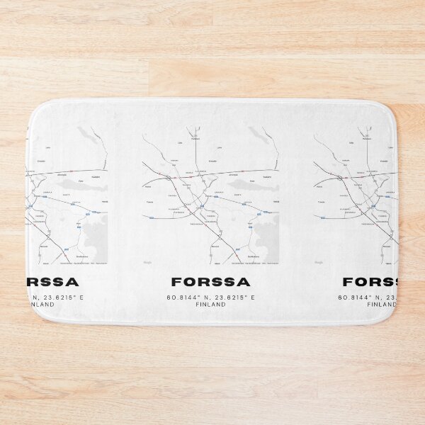 Item preview, Forssa Finland Map Print – Minimalist City Artwork designed and sold by RM-Journey.