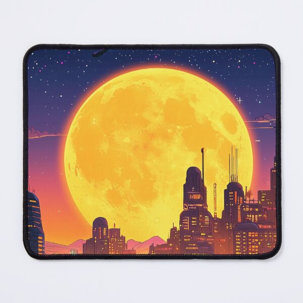 Item preview, Neon Eclipse Over the Megacity designed and sold by ZGigerBarker.