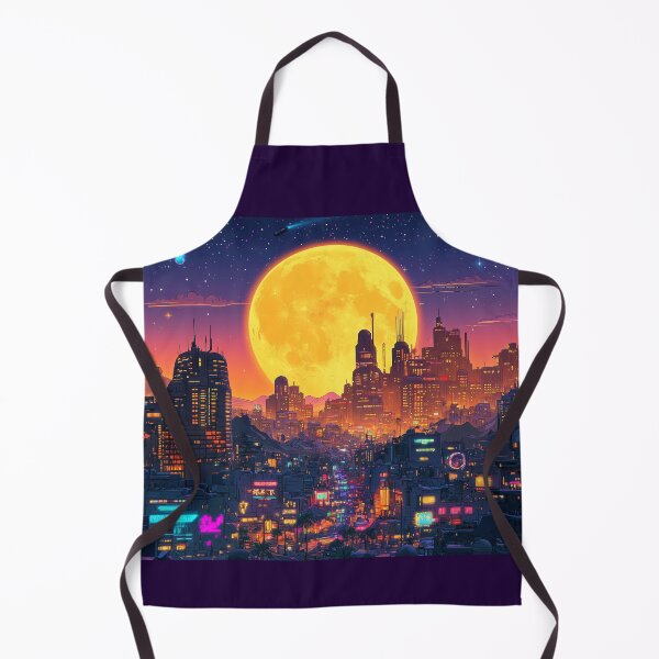Item preview, Neon Eclipse Over the Megacity designed and sold by ZGigerBarker.