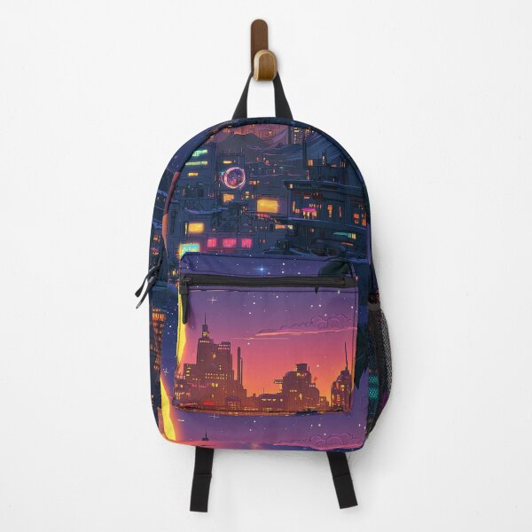Item preview, Neon Eclipse Over the Megacity designed and sold by ZGigerBarker.
