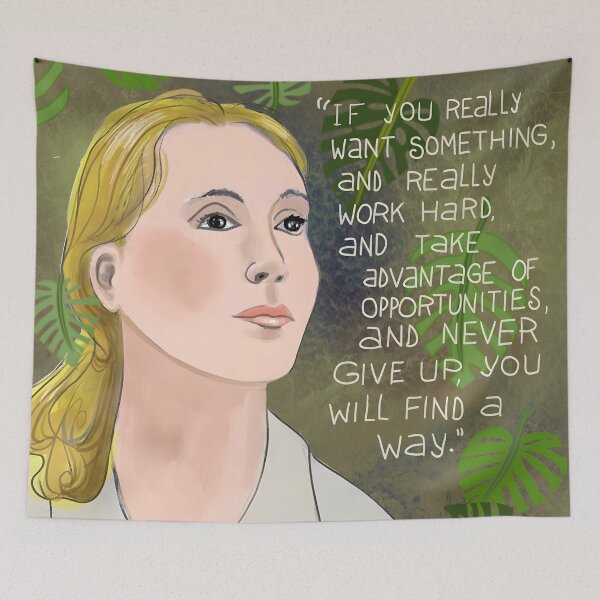 Item preview, jane goodall designed and sold by bassredbubble.