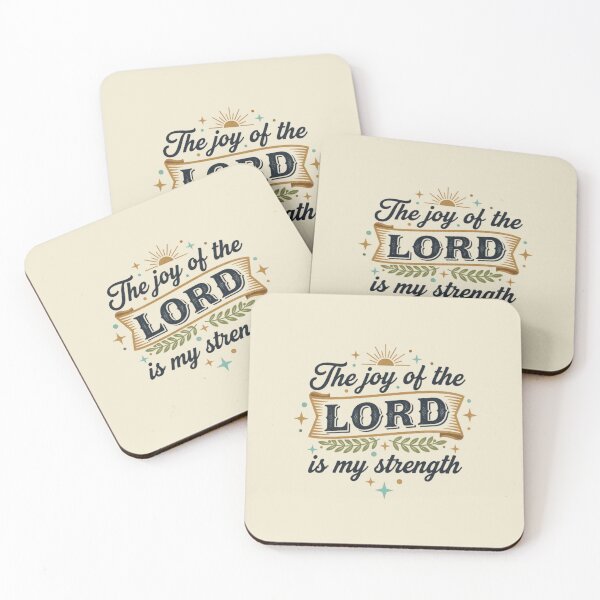 Item preview,  The Joy of the Lord Is My Strength Nehemiah 8:10 Christian Inspirational Bible Verse Design designed and sold by Gahyl7.