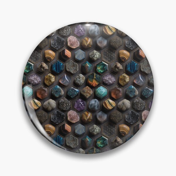 Item preview, gemstone mineral geometric rock collection designed and sold by EarthenEmbers.