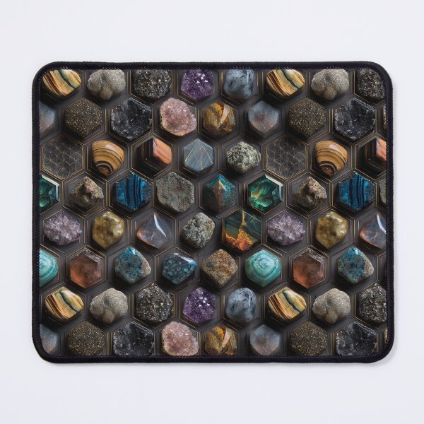 Item preview, gemstone mineral geometric rock collection designed and sold by EarthenEmbers.