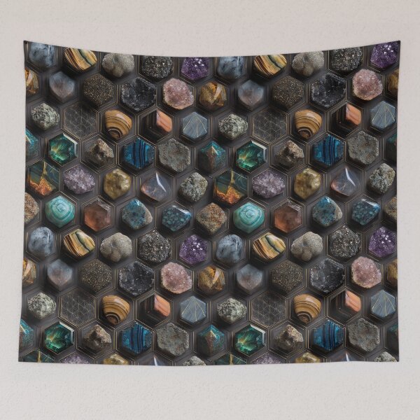 Item preview, gemstone mineral geometric rock collection designed and sold by EarthenEmbers.