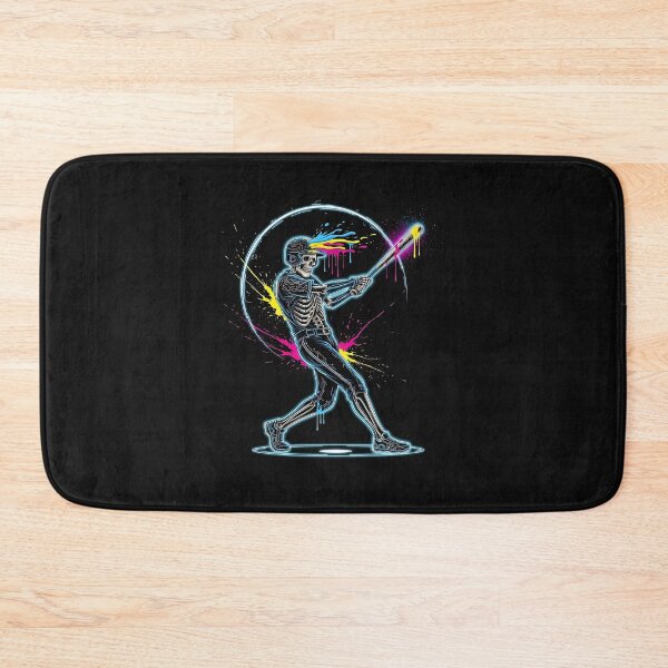 Item preview, Skeleton Baseball Drip Batter Retro 80s Melting Graphic designed and sold by facegm.