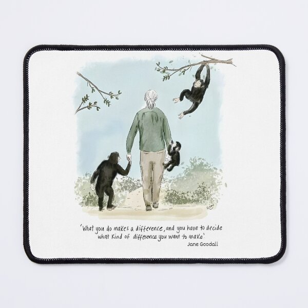 Artikelvorschau, Jane Goodall entworfen und verkauft von bassredbubble.