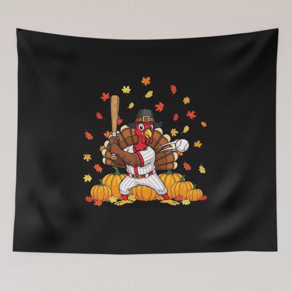 Item preview, Turkey Playing Baseball Thanksgiving Baseball Player designed and sold by facegm.