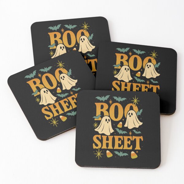 Item preview, Boo Sheet – Funny Retro Halloween Ghost Typography Design designed and sold by FluffyCreative.