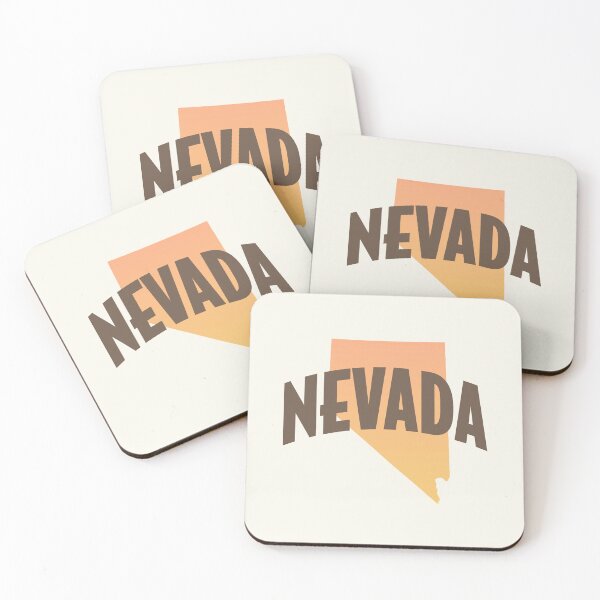 Item preview, Nevada - Retro Style Curved Text with State Shape designed and sold by chosenhomes.