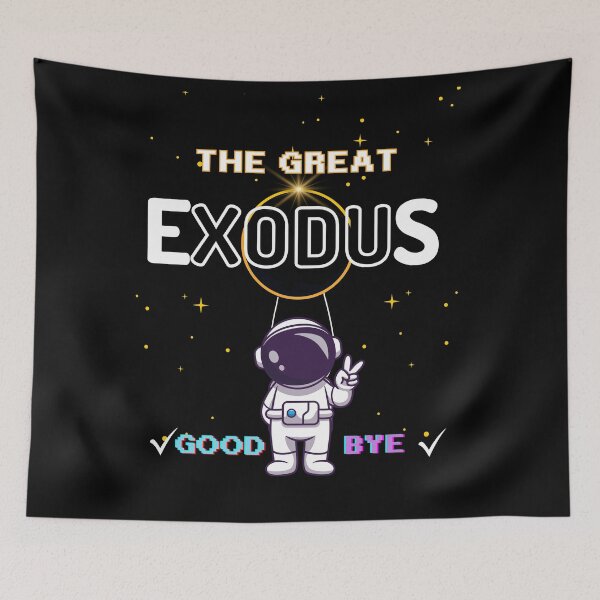 Item preview, The Great Exodus – Goodbye America designed and sold by InPrintedWord.