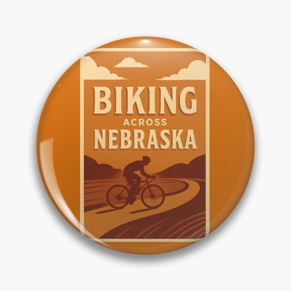 Artikelvorschau, Mit dem Fahrrad durch Nebraska entworfen und verkauft von Broken Antler Designs .