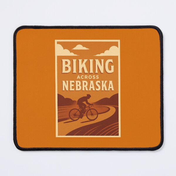 Item preview, Bike Across Nebraska designed and sold by Broken Antler Designs .