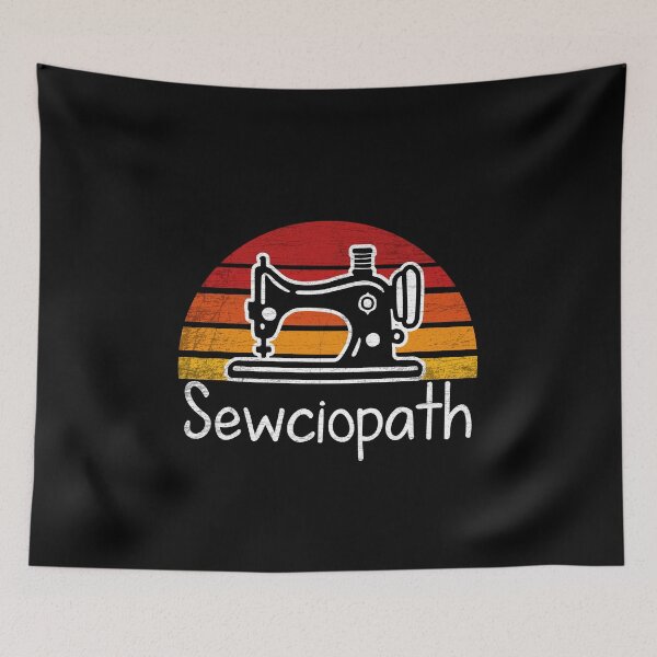 Item preview, Retro Vintage Sewing Sewciopath designed and sold by NQArtist.