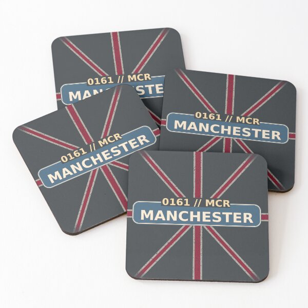 Item preview, 0161 // MCR — Manchester Enamel Badge Tee designed and sold by Sanctum Icons.