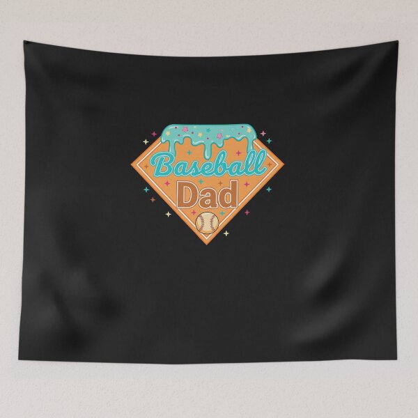 Item preview, Baseball Drip Dad Ice Cream Home Plate Baseball Fathers Day designed and sold by diyoor.