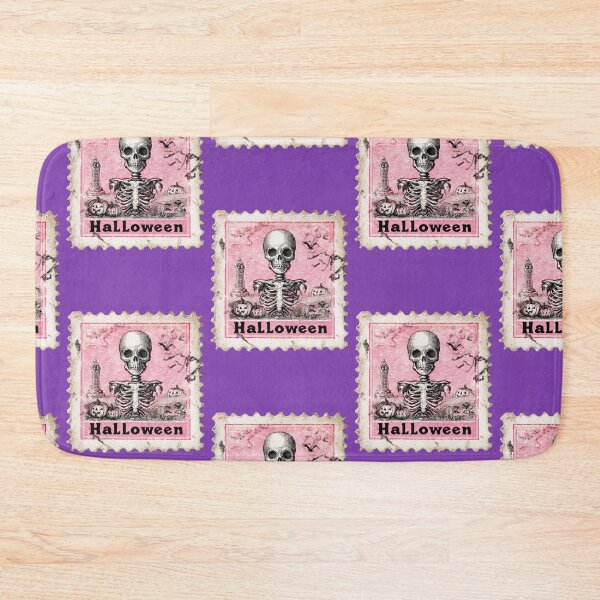 Item preview, vintage stamp with skeleton designed and sold by Mauswohn.