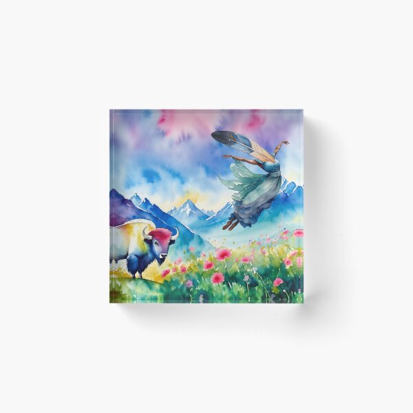 Item preview, White Buffalo Uplift designed and sold by Flower Songs.