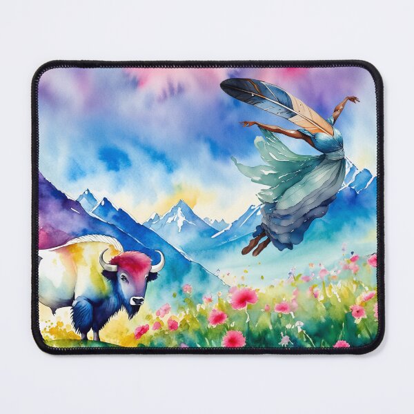 Item preview, White Buffalo Uplift designed and sold by Flower Songs.