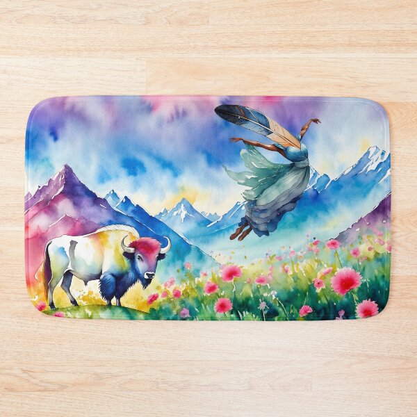 Item preview, White Buffalo Uplift designed and sold by Flower Songs.