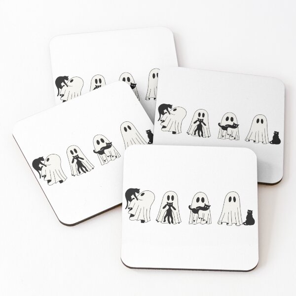 Item preview, Halloween Black Cat & Ghost designed and sold by SnorkleSupply.