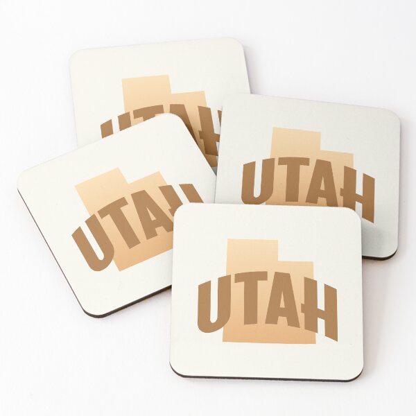 Item preview, Utah - Retro Style Curved Text with State Shape designed and sold by chosenhomes.