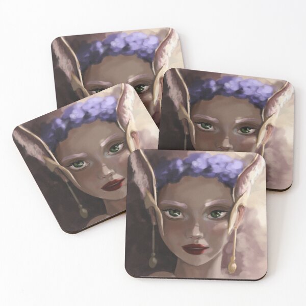 Item preview, Painting greek goddess big eyes pink hair designed and sold by Laynaasa.
