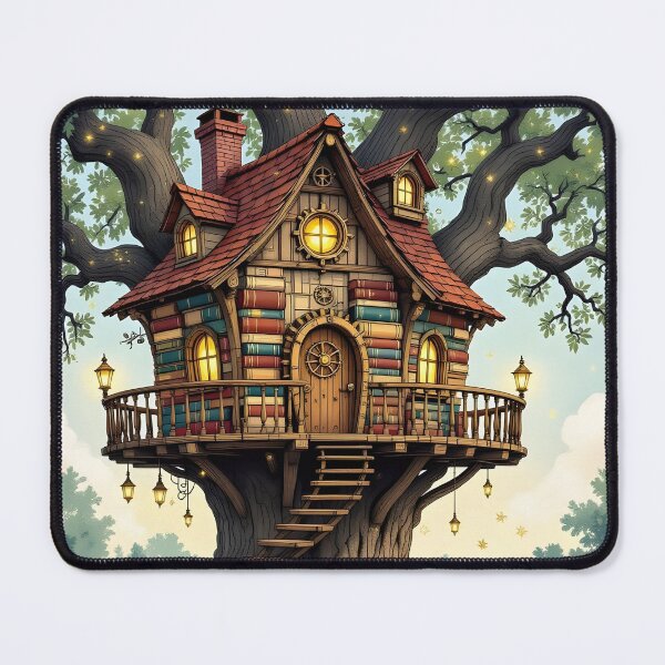Item preview, Whimsical Treehouse Constructed From Antique Books And Brass Gears designed and sold by Wiss2Arts.