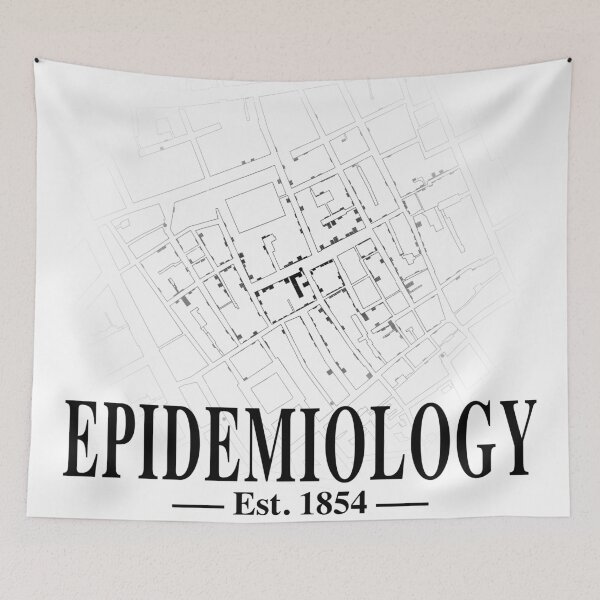 Item preview, The Origin of Epidemiology (John Snow Cholera Map) designed and sold by Young Design Lab.